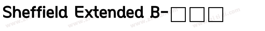 Sheffield Extended B字体转换